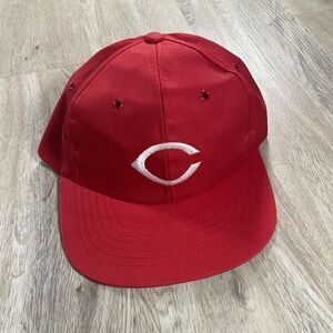 Cincinnati Reds Hat Vintage Snapback Twins MLB Baseball Red White Cap‎